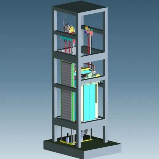 【工程机械】Lexi.MRL.750 Elevator电梯升降机结构3D图纸 STP格式