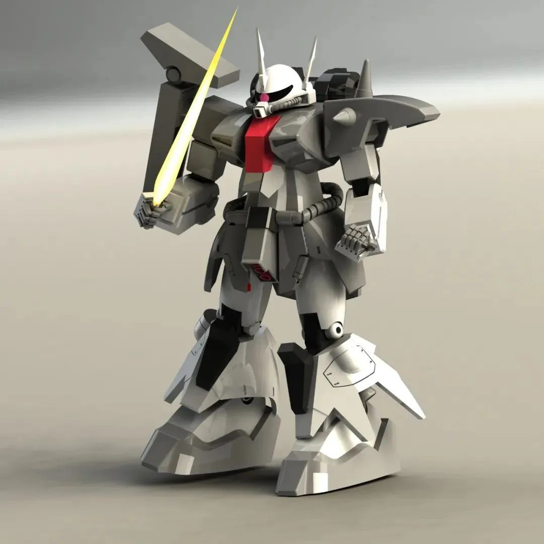 【机器人】AMX-011 ZAKU变形金刚模型3D图纸 Solidworks设计
