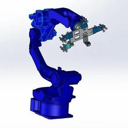 【工程机械】机器人取料检测抓手3D数模图纸 Solidworks设计