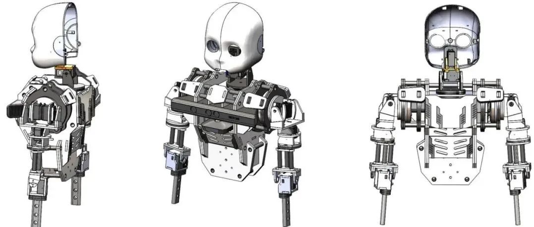 【机器人】Upper body Humanoid仿人机器人上身3D数模图纸 STEP格式