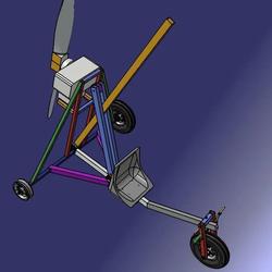 【其他车型】Mini Trike简易三轮车结构3D图纸 STEP格式