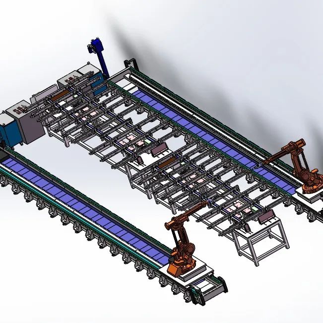 【工程机械】货车底板支架焊接线3D数模图纸 Solidworks设计