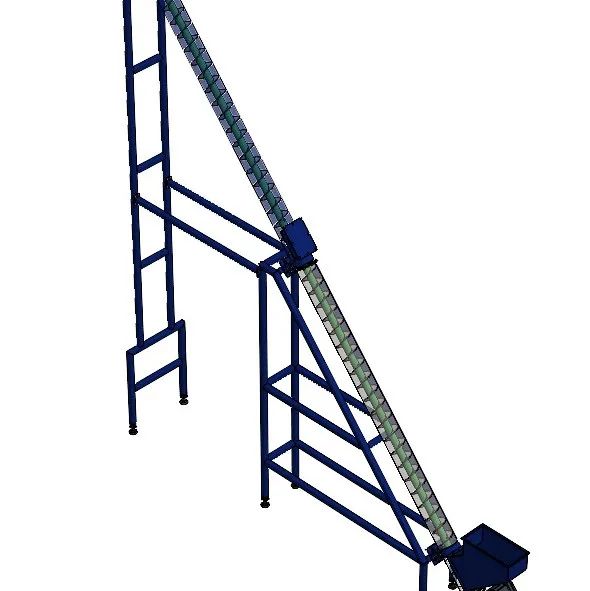 【工程机械】Screw conveyor螺旋输送机螺旋传送器3D数模图纸 STEP格式