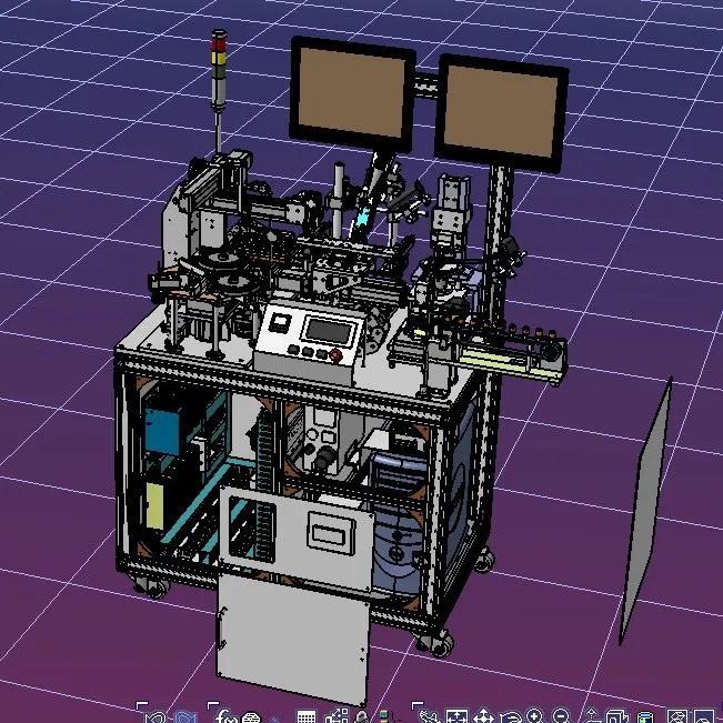 【非标数模】SLV检测涂布加热一体设备3D数模图纸 STP格式