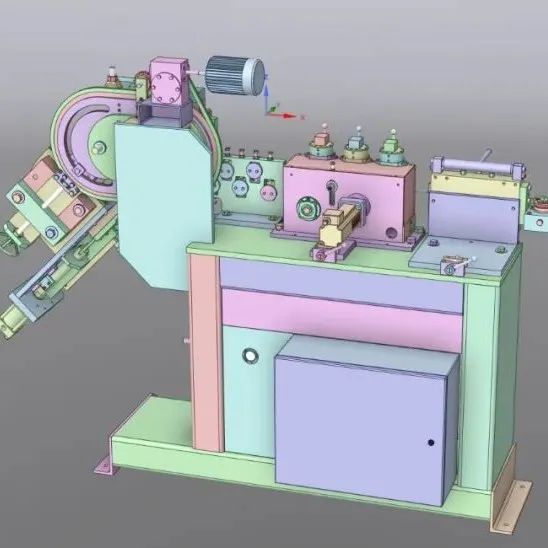 【工程机械】Automatic wire bending machine自动弯丝机3D数模图纸 