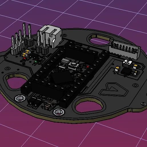 【工程机械】Air Quality Sensor空气质量传感器模块3D数模图纸 STEP格式