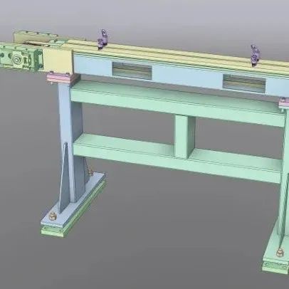 【工程机械】Feeding conveyor进料输送机3D数模图纸 stp igs x_b格式