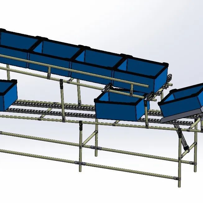 【工程机械】Roller Conveyor辊道输送机传送机3D数模图纸 x_t STEP格式