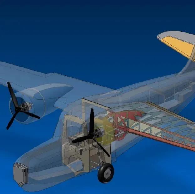 【飞行模型】RC GRUMMAN GOOSE遥控航模3D图纸 x_t stp格式