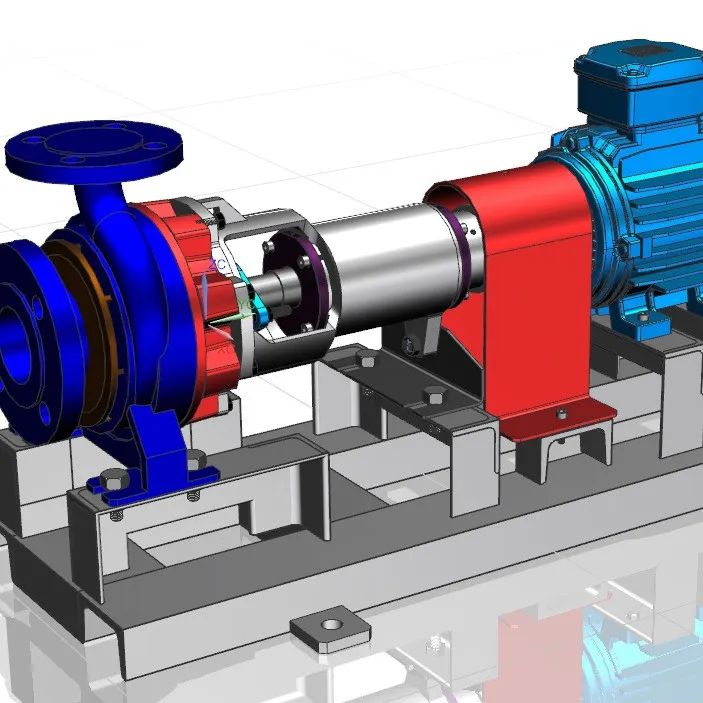 【泵缸阀杆】centrifugal pump离心泵模型3D图纸 UG设计 IGS格式