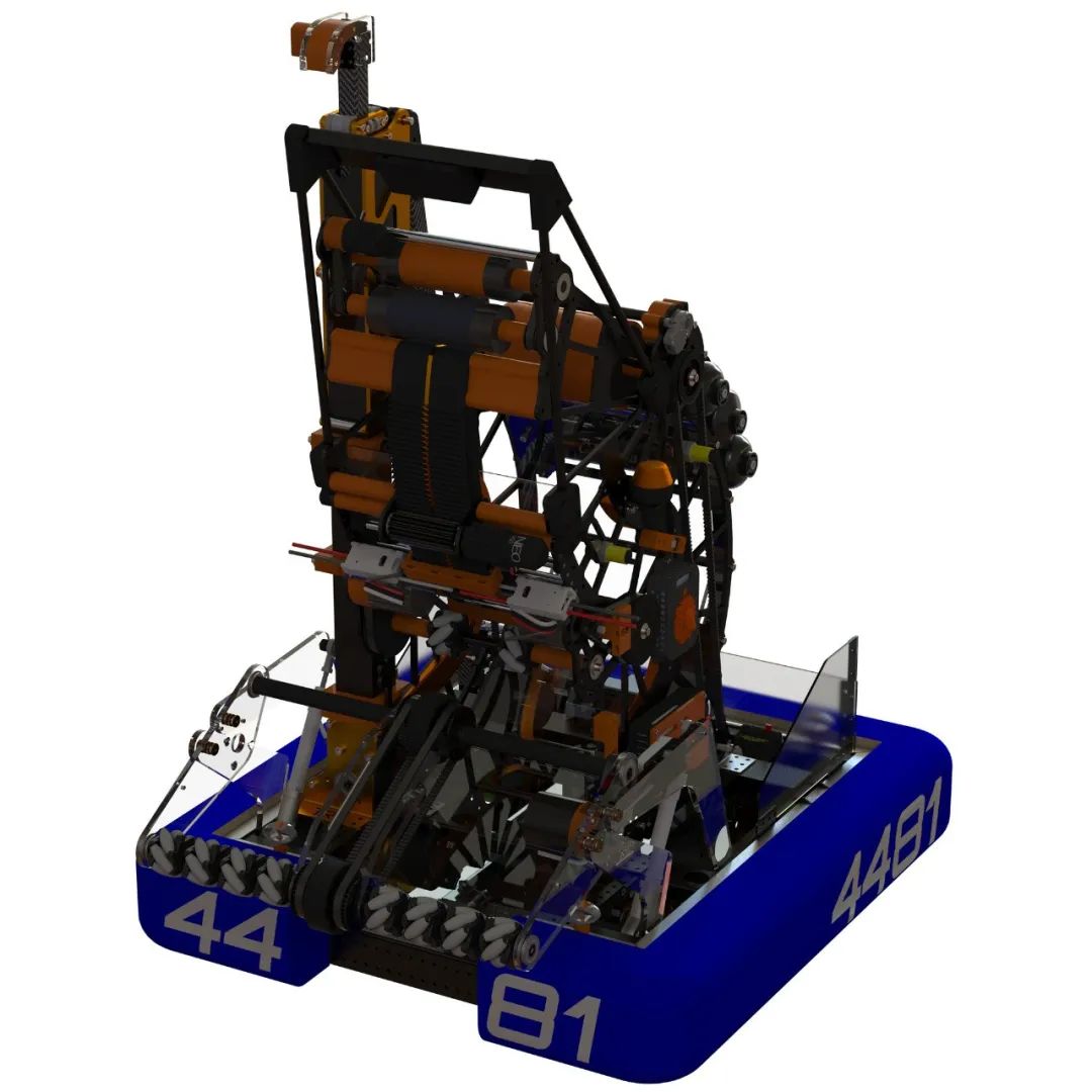 【机器人】FRC's 4481 (Team Rembrandts) 比赛机器人车3D图纸 
