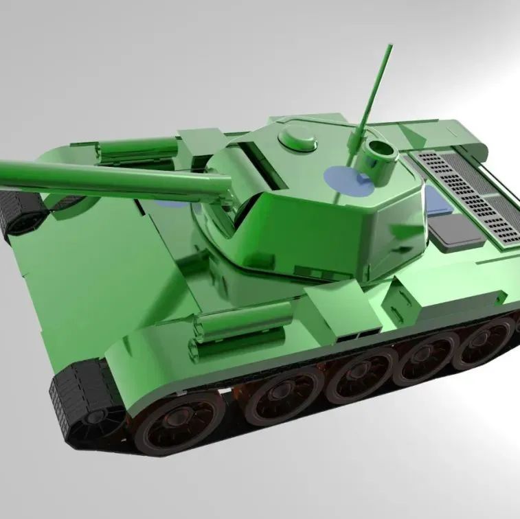 【武器模型】WAR TANK坦克简易模型3D图纸 CATIA设计 附STP IGS