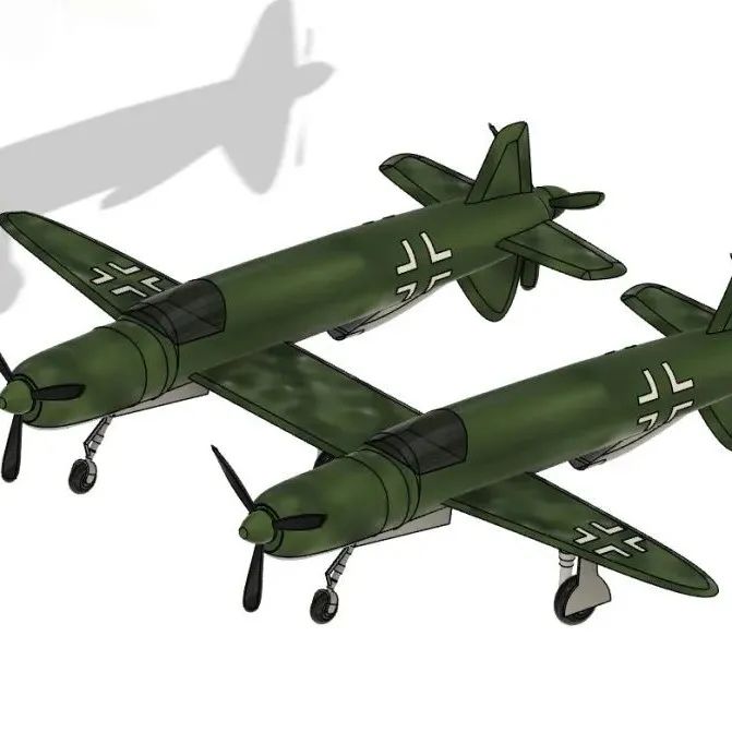 【飞行模型】Dornier Do 635远程侦察机3D数模图纸 STEP STL格式
