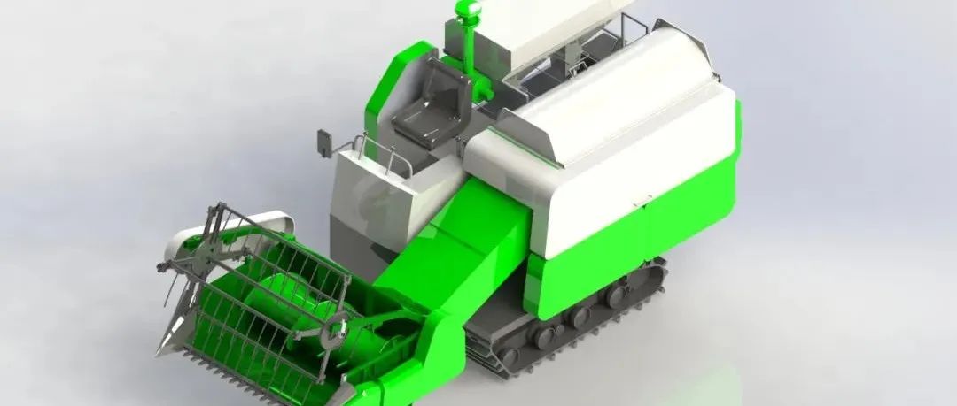 【农业机械】Combine harvester谷物联合收割机3D数模图纸 Solidworks