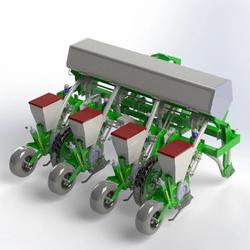【农业机械】Pneumatic Seed Planter气动播种机3D数模图纸 STEP格式