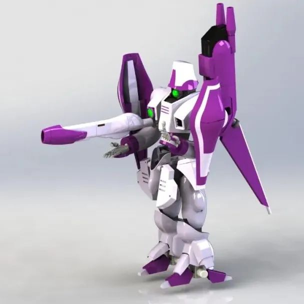 【机器人】Amx-003 gaza机动战士高达3D数模图纸 Solidworks设计