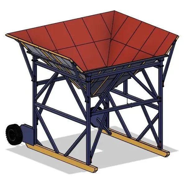 【工程机械】Hopper散装处理用料斗（液体）3D数模图纸 STEP格式