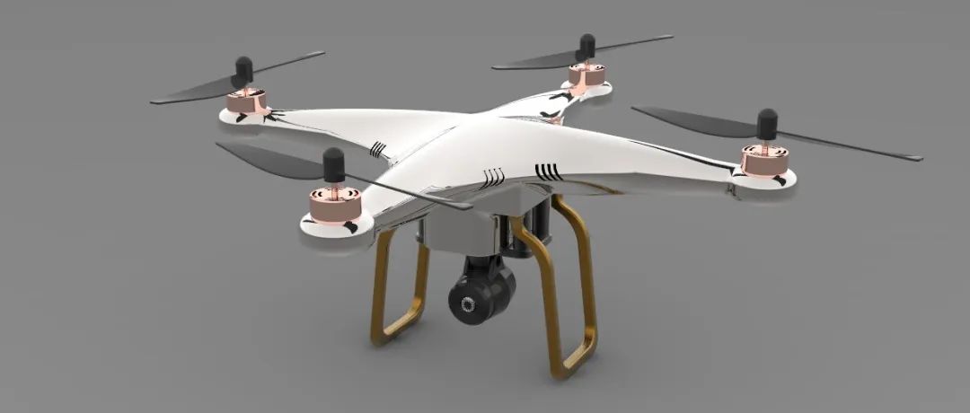 【飞行模型】this Quadcopter Drone四翼无人机3D数模图纸