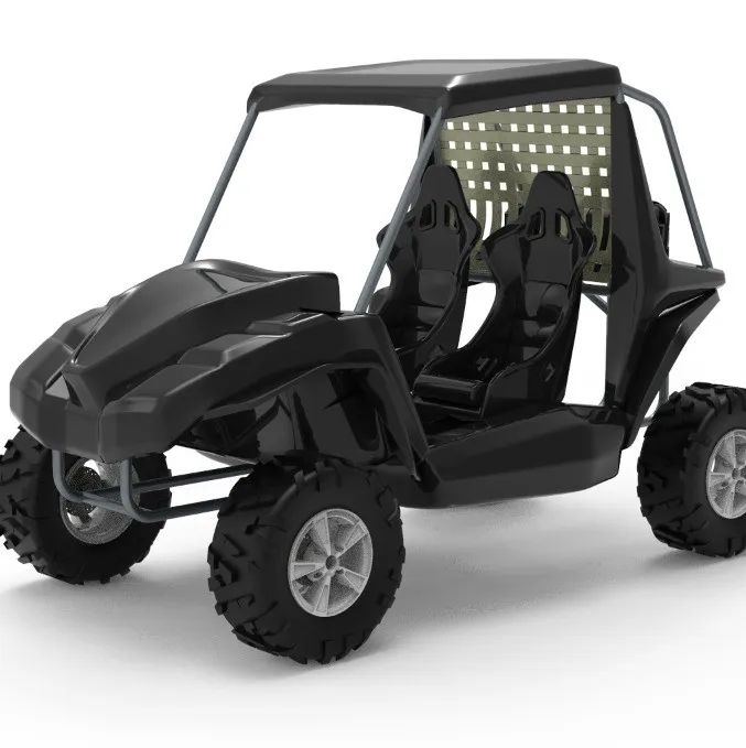 【卡丁赛车】ATV-Buggy四轮越野车3D数模图纸 STP格式