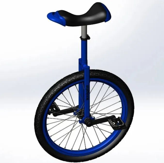 【其他车型】unicycle-11单轮自行车3D数模图纸 Solidworks设计 附STEP