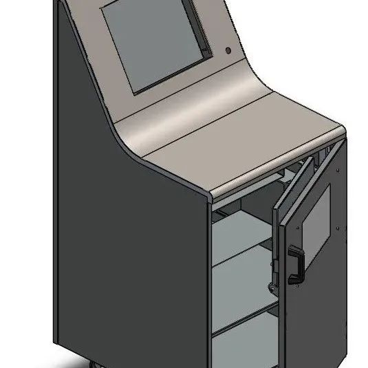 【工程机械】PUPITRE控制台结构3D数模图纸 STEP格式