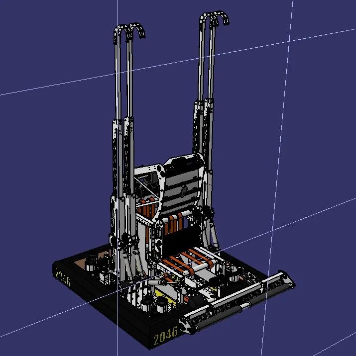 【机器人】FRC 2046 - Bear Metal比赛机器人车3D数模图纸 STP格式