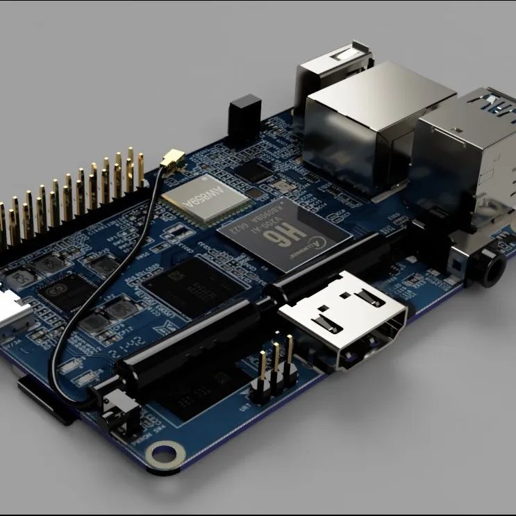 【工程机械】Orange Pi 3 LTS芯片开发板模型3D图纸 STEP格式