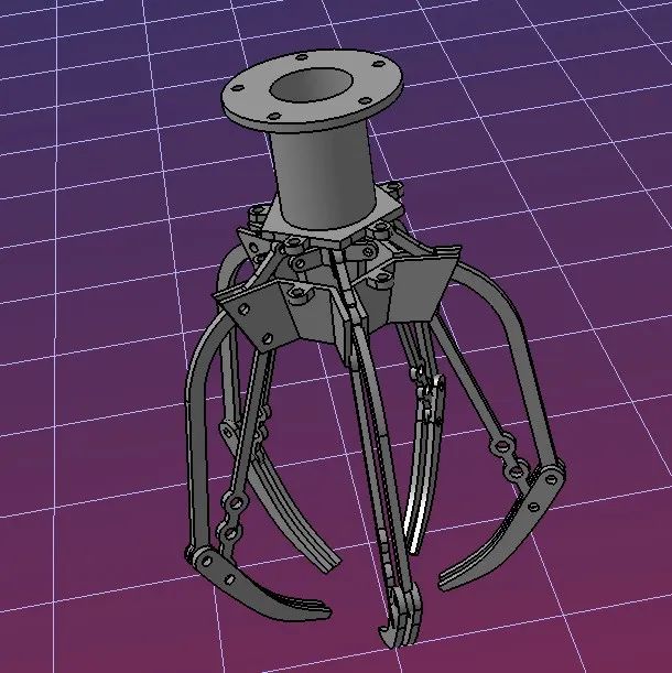 【工程机械】grab-mechanism取放抓取机构3D图纸 STEP格式