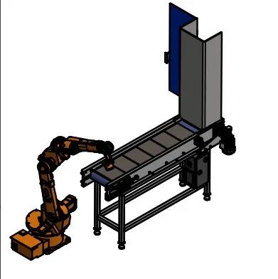 【工程机械】Conveyor belt dosing输送带系统3D图纸 STP格式