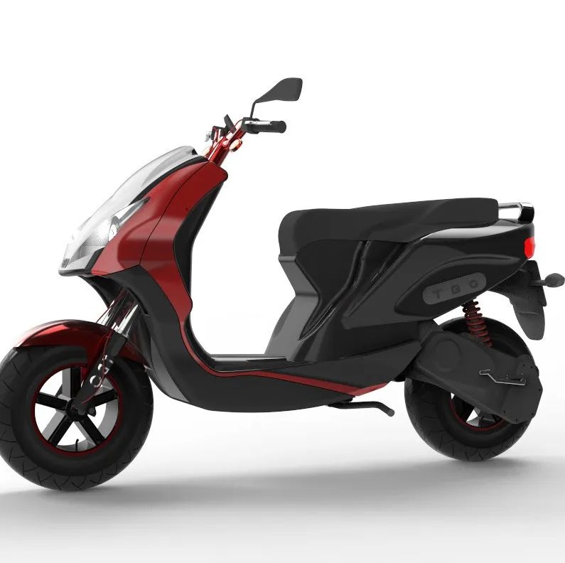 【其他车型】Scooter TBO - S20小型摩托车3D图纸 STEP格式