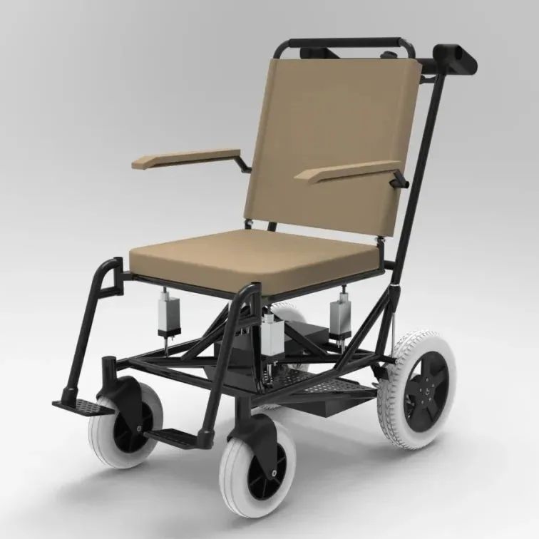 【工程机械】Auto-leveling自动调平轮椅3D数模图纸 STEP格式