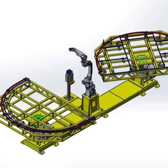 【工程机械】5502机器人焊接系统3D数模图纸 Solidworks设计