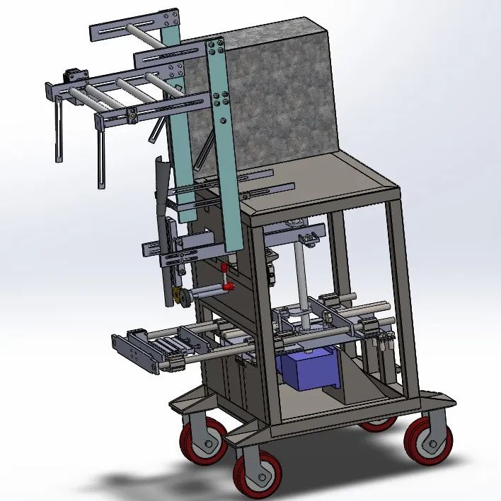 【非标数模】VFFS Makinesi-4包装机3D数模图纸 Solidworks设计