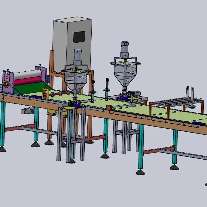 【非标数模】ekmek面包生产线3D数模图纸 IGS格式