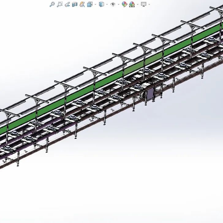 【工程机械】35米工装板移栽机3D数模图纸 Solidworks设计