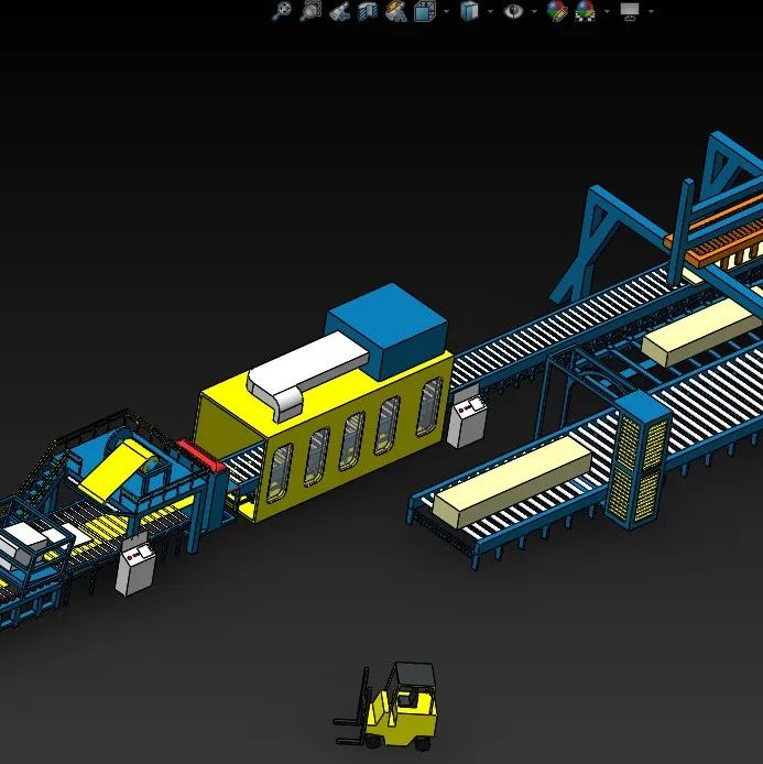 【工程机械】yalitim工厂生产线3D图纸 Solidworks设计