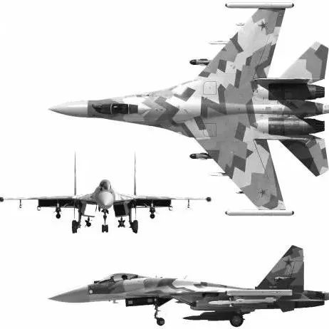 【飞行模型】Sukhoi Su 35 (Cy-35)战斗机简易模型3D图纸 STEP STL格式