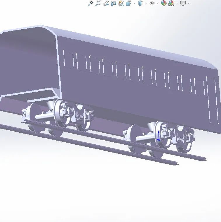 【工程机械】wagon-bogie货车转向架结构3D图纸 x_t igs step格式