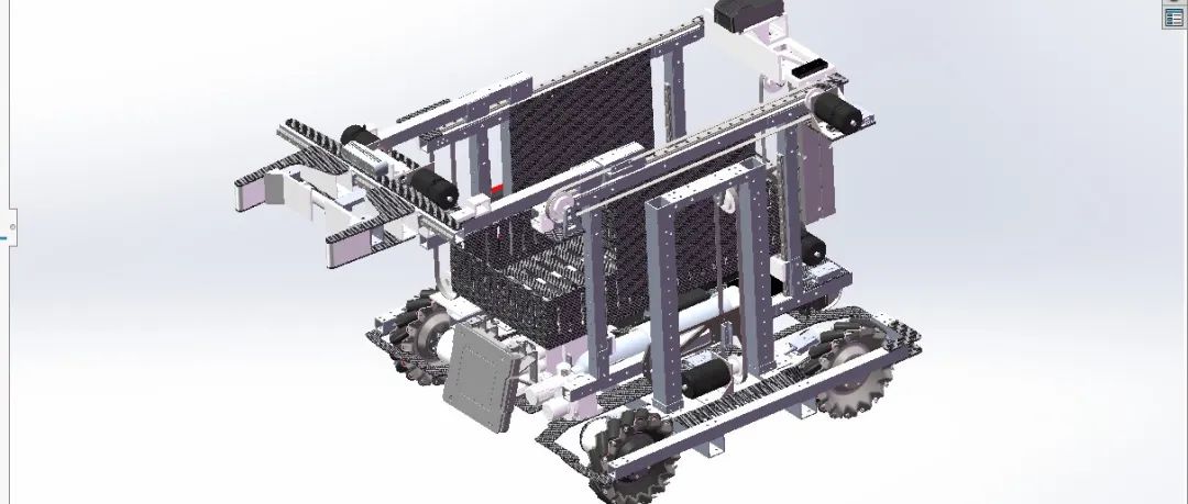 【机器人】rm2021武汉科技大学开源机器人比赛车3D图纸 Solidworks设计