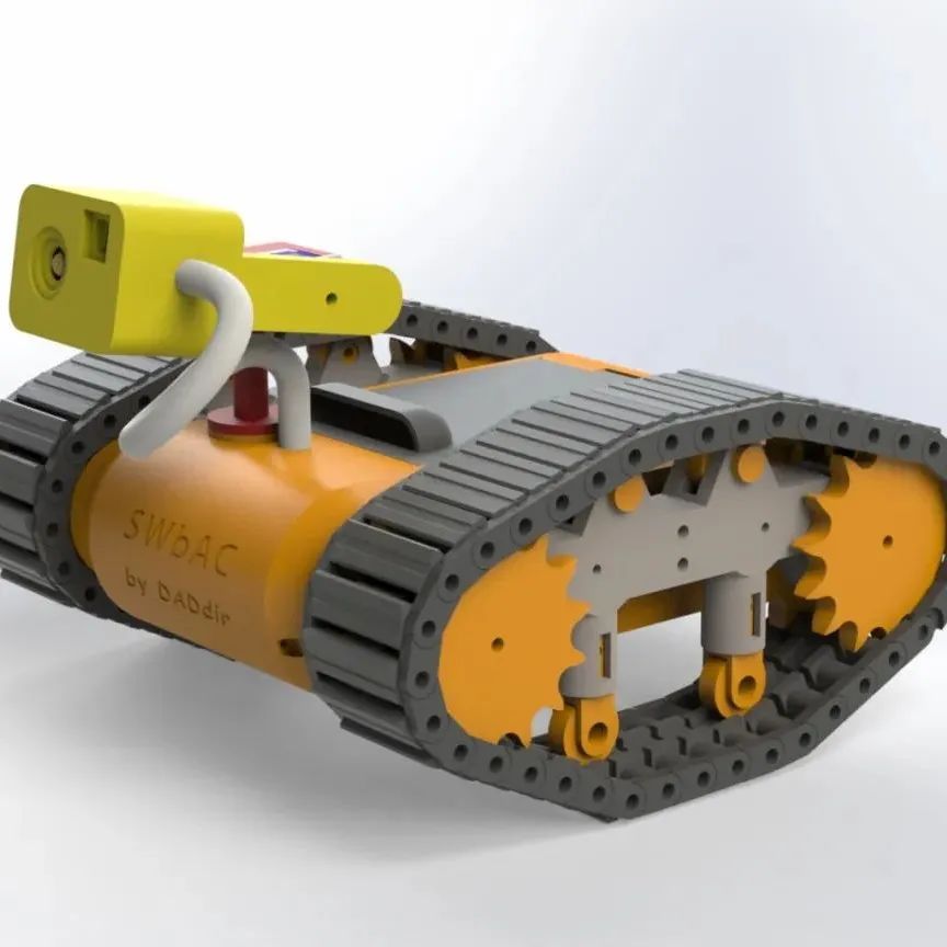 【其他车型】esp 32 tank履带坦克小玩具车3D图纸 STEP格式