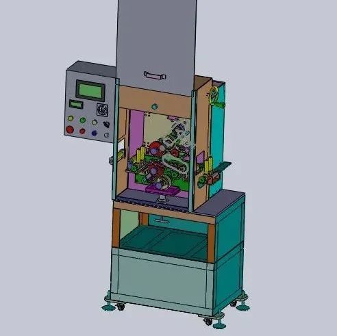 【非标数模】Roller Printing Machine滚筒印刷机3D数模图纸 STEP格式