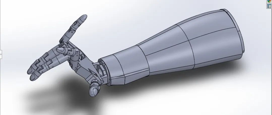 【机器人】robotic hand (inmoov inspired)机械插入手臂模型3D图纸