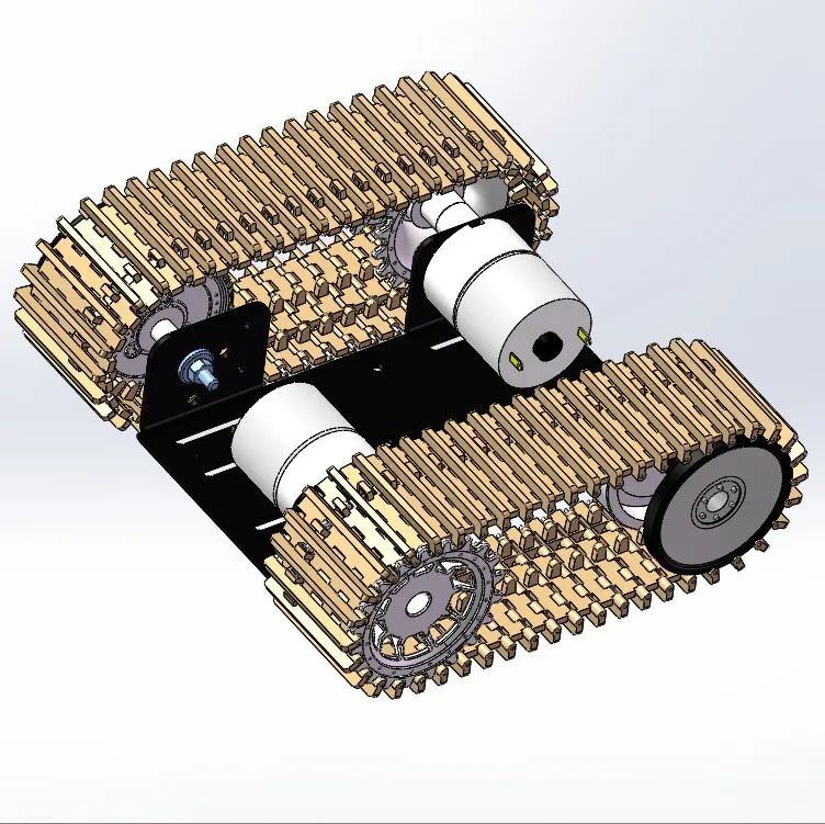 【其他车型】chassis-gladiator履带底盘3D图纸 igs stp格式