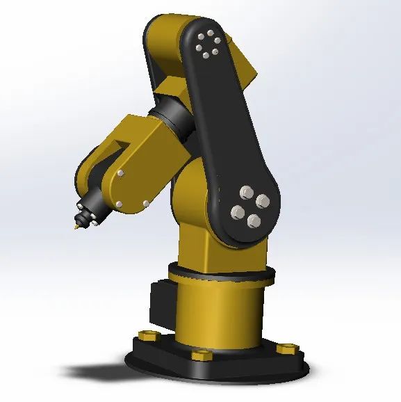 【机器人】robotic-arm-324简易机器人机械臂3D图纸 Solidworks设计