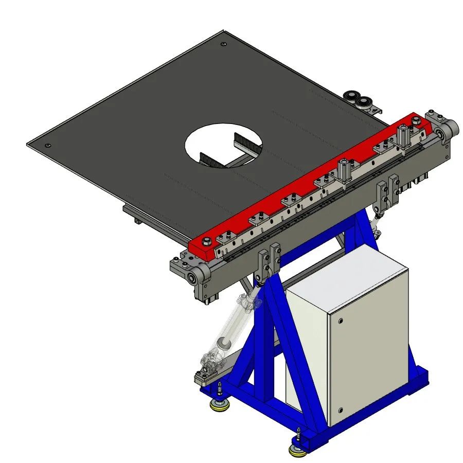 【工程机械】bending-machine折弯机结构3D数模图纸 STP格式