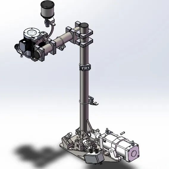 【工程机械】Swing Arm Tip Dresser摆臂尖端修整器3D图纸