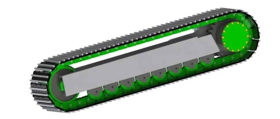 【工程机械】RC Tank无线电控制坦克履带3D图纸 Solidworks设计