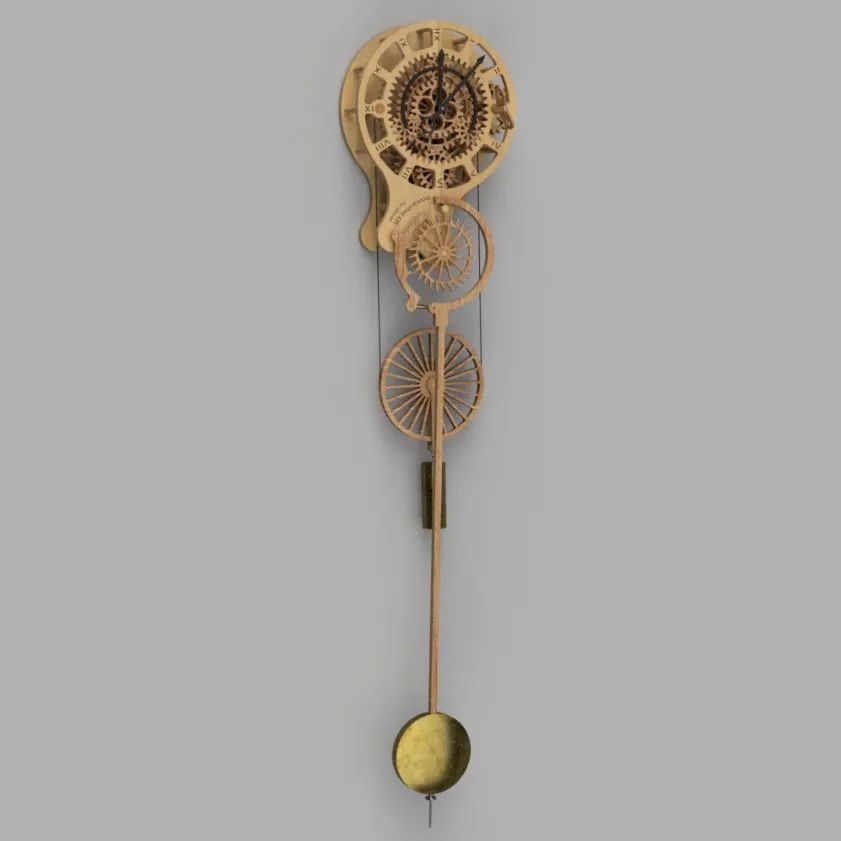 【生活艺术】Planetary Clock行星钟表结构3D图纸 STEP格式
