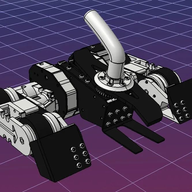 【机器人】ghost-raptor战斗机器人车3D数模图纸 STEP格式