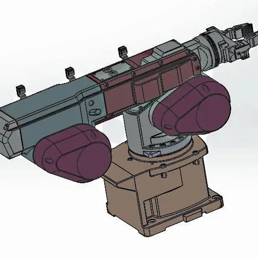【机器人】6 Axis Robot六轴工业机器人3D数模图纸 Solidworks设计 附STEP